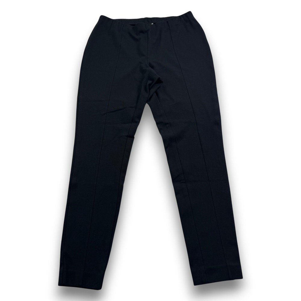 J.Jill Womens Black Ponte Leggings Slim Fit Front Seam Pull On Pants Size M